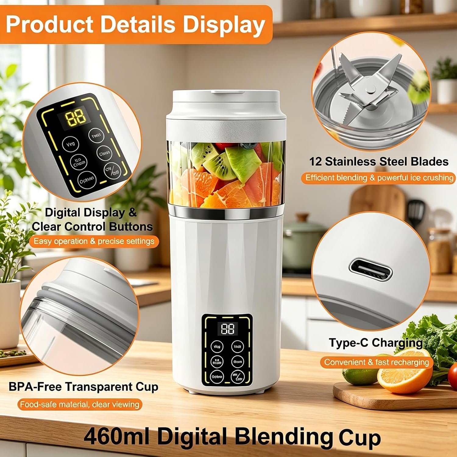 3 funksiyalı Smoothie Blender — 4