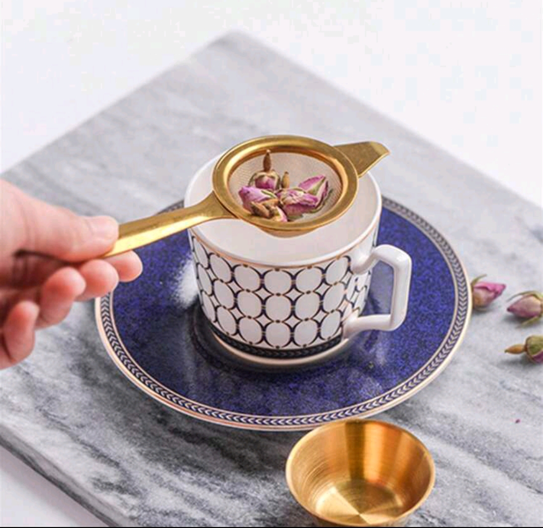 Çay Süzgəci Gold / Qulplu